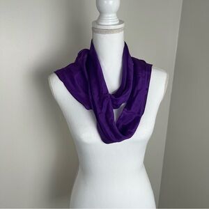 Vera 100% Silk Vibrant Purple Women's Scarf